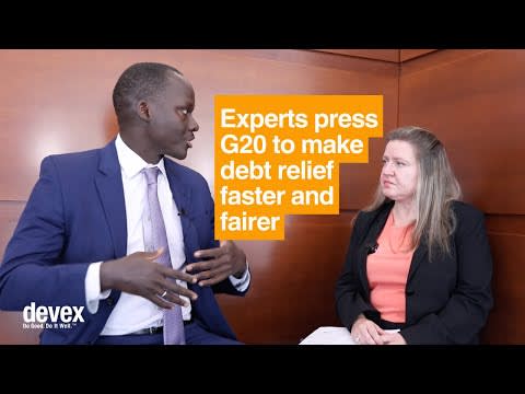 Experts press G20 to make debt relief faster and fairer