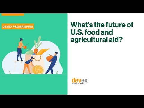 A successful US food aid program needs agriculture investment, experts say