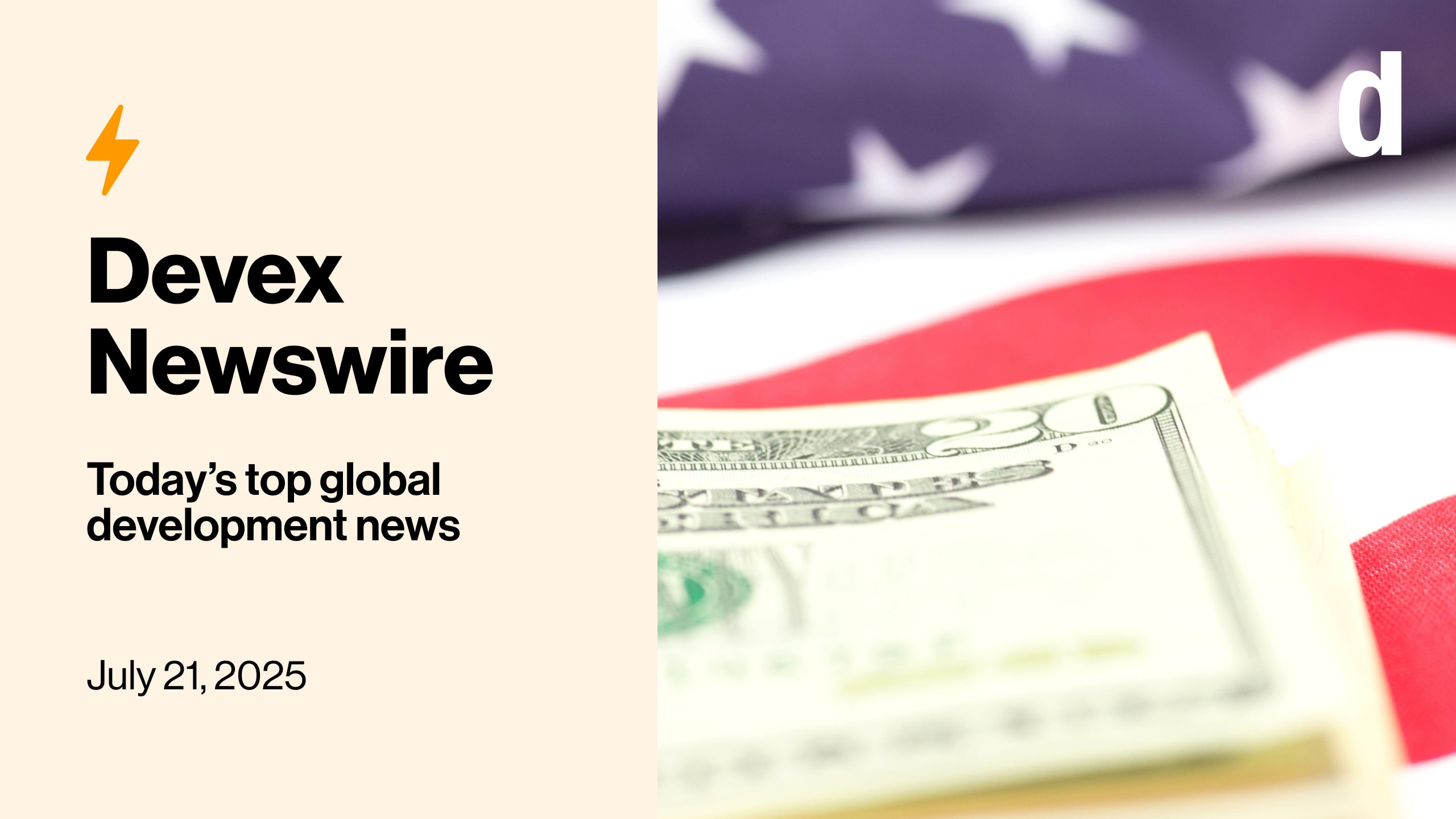 Devex Newswire: Who can replace US as world’s largest donor? Americans
