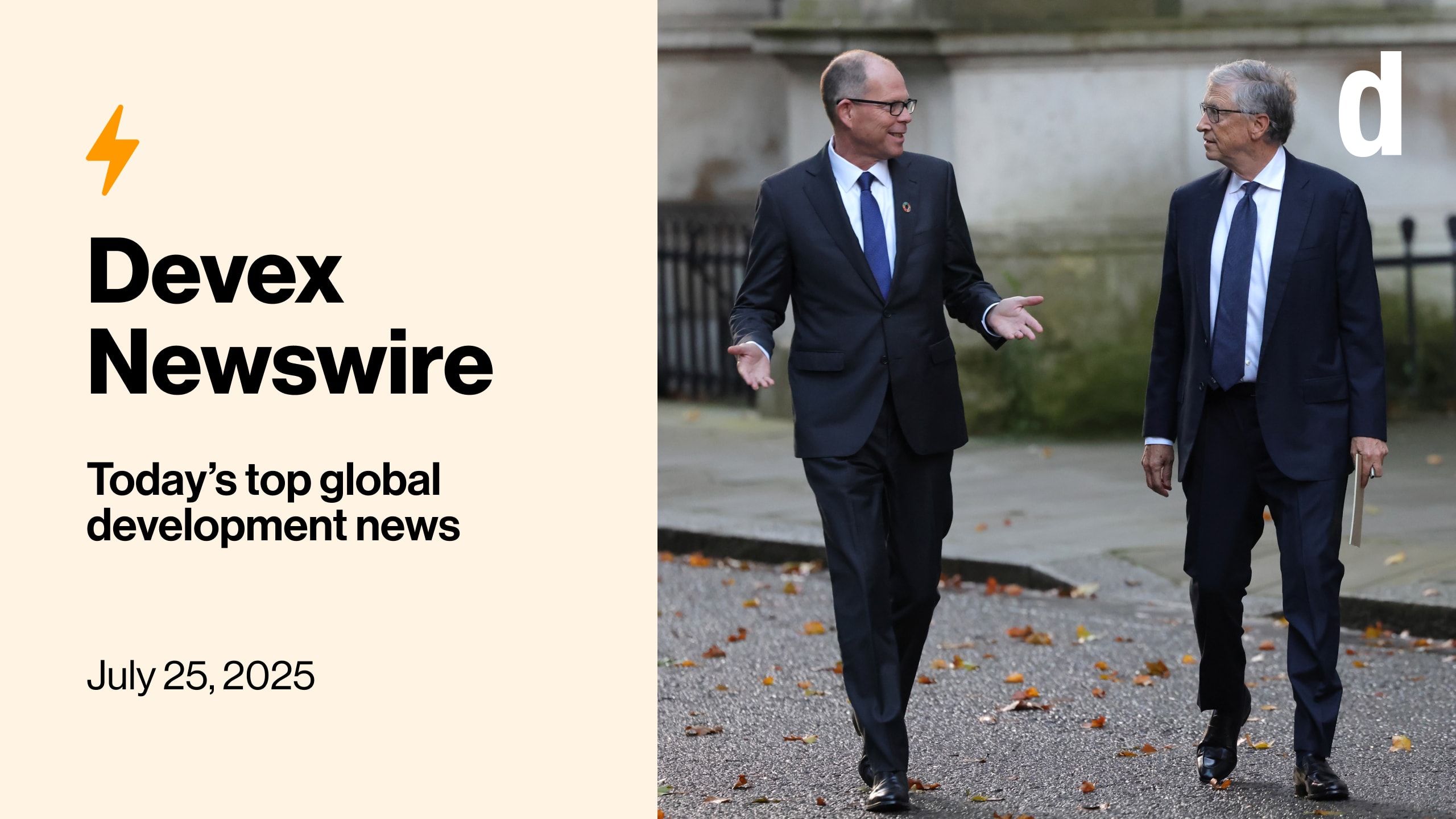Devex Newswire: Gates CEO opens up about what next 20 years may look like