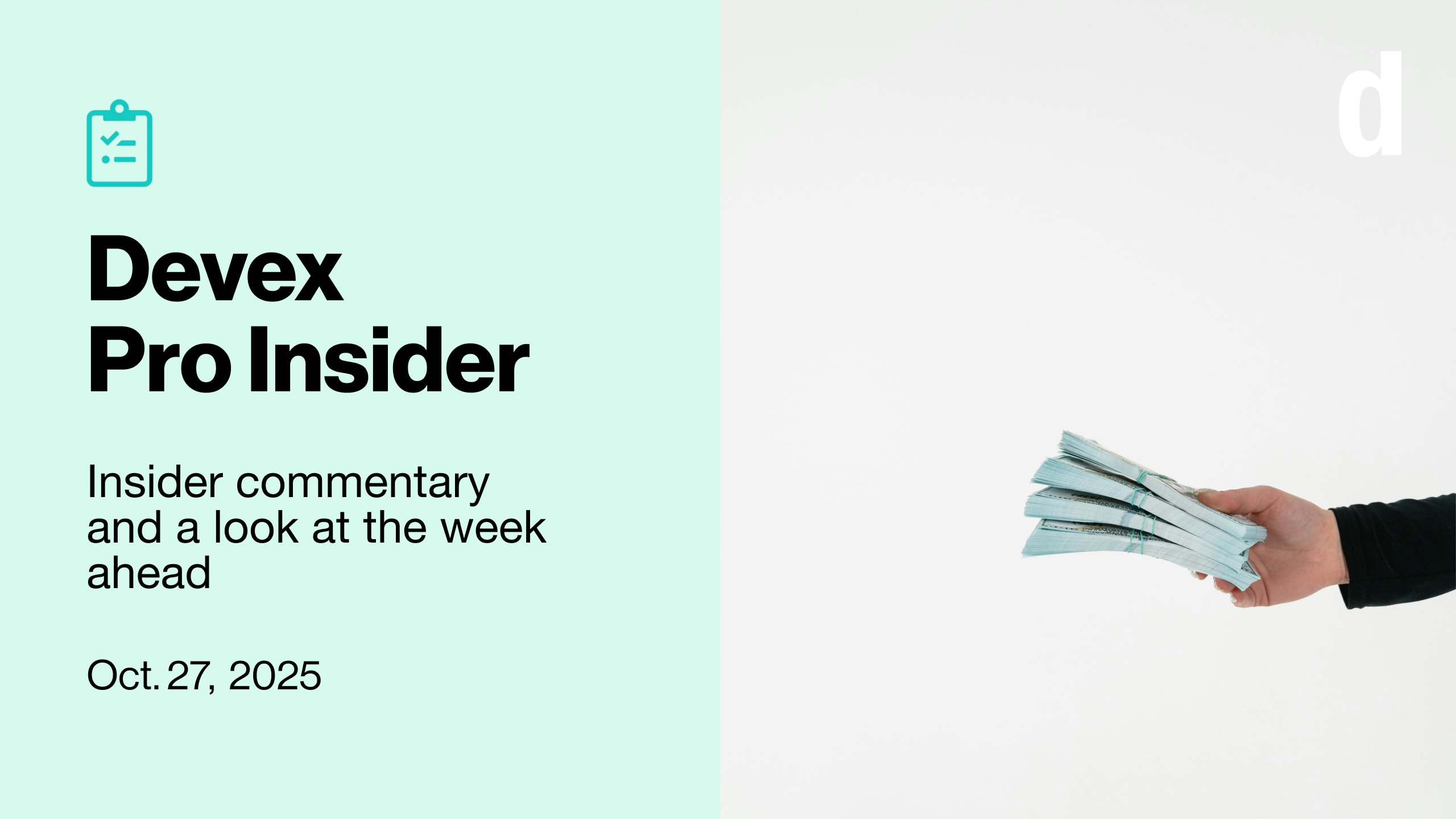 Devex Pro Insider: As aid evaporates, are philanthropies in a charitable mood?