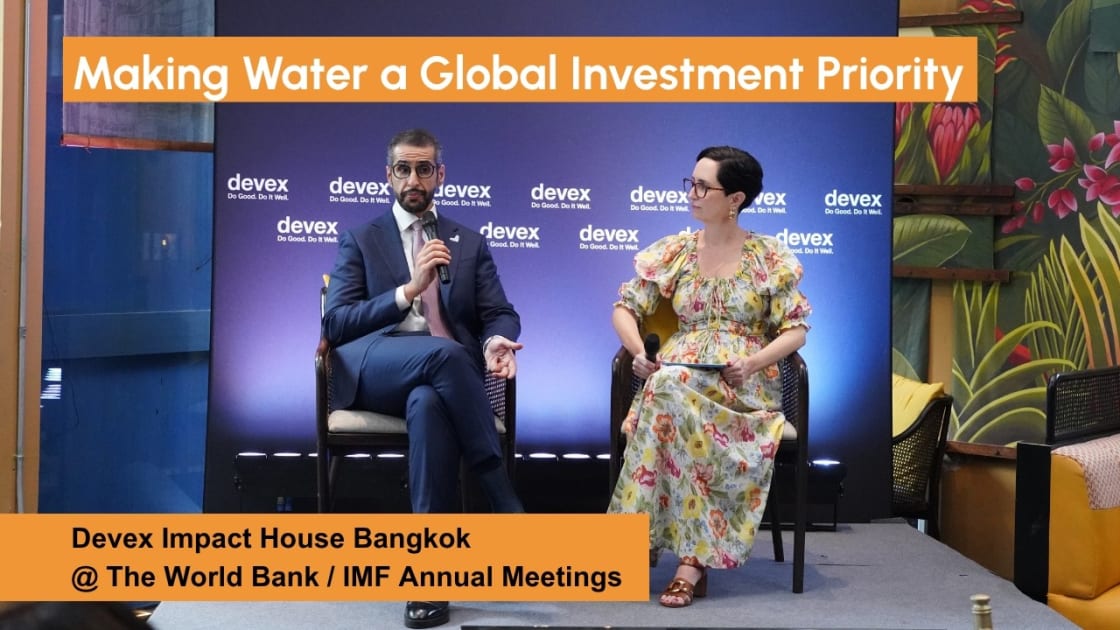 The $6.7 trillion question: Who should pay for water?