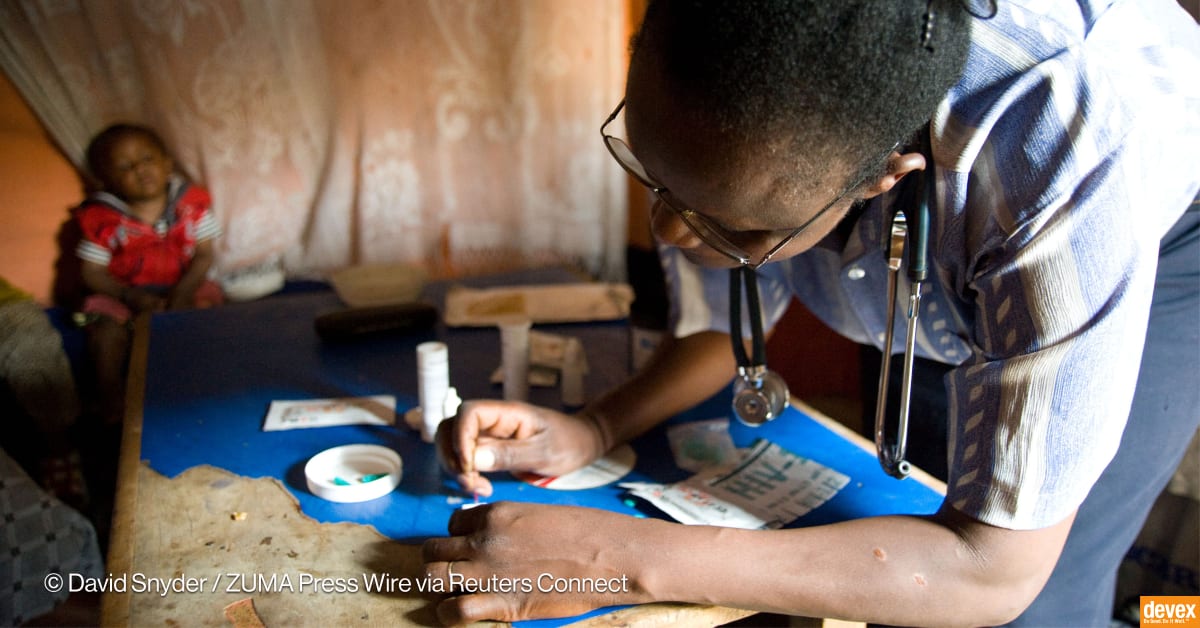 ‘I can’t just leave them’: Kenya’s health workers carry on without pay