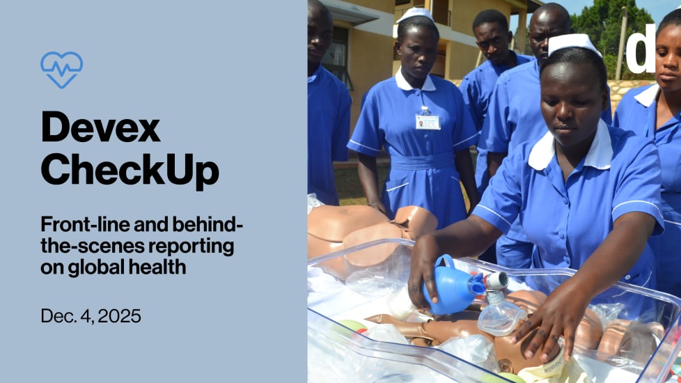Devex CheckUp: Innovative global health financing for tough times