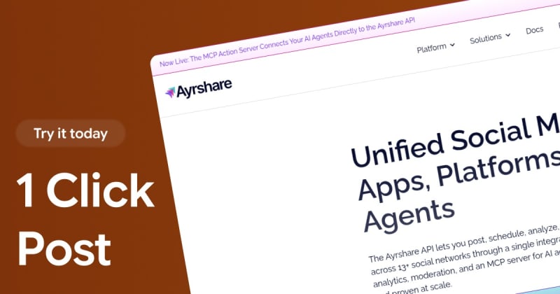 Ayrshare, a unified social media API for apps and AI agents