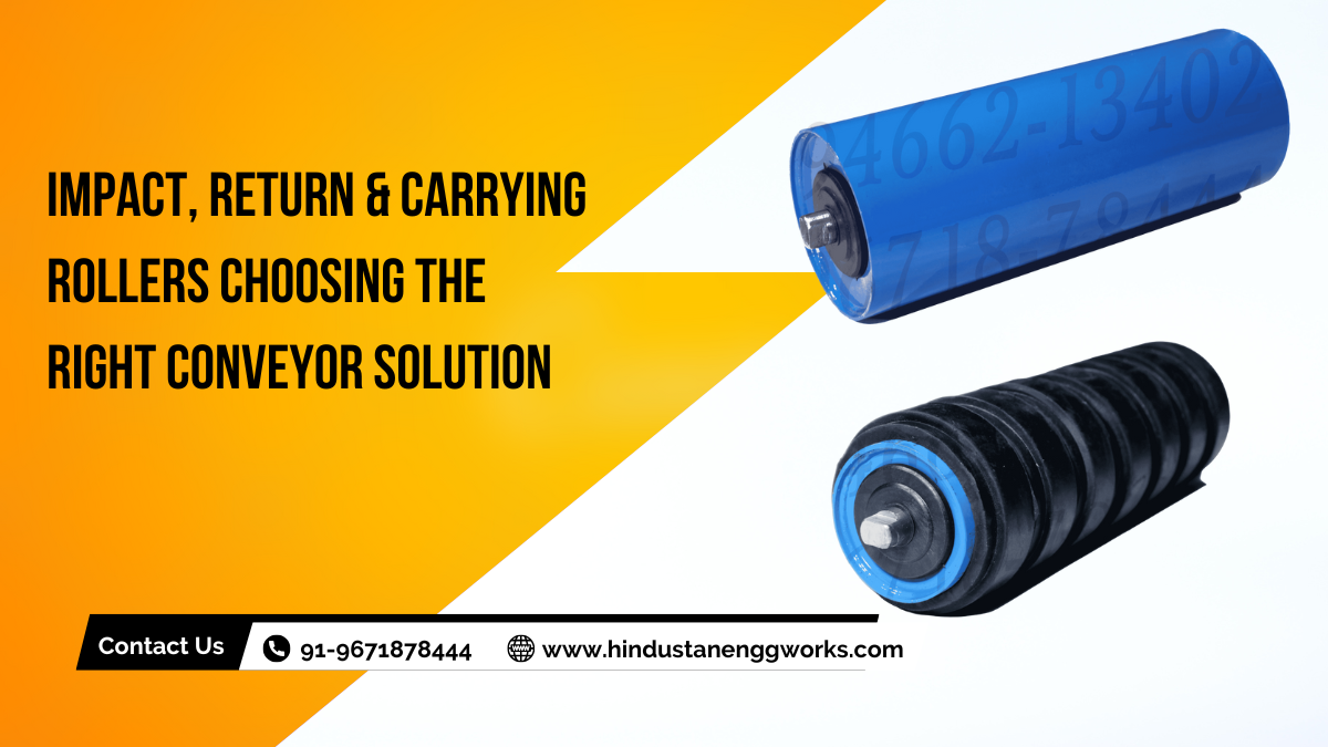 Impact, Return & Carrying Rollers – Choosing the Right Conveyor Solution