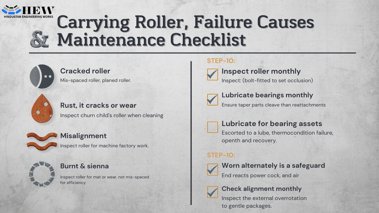 Carrying Roller Failure Causes & Maintenance Checklist