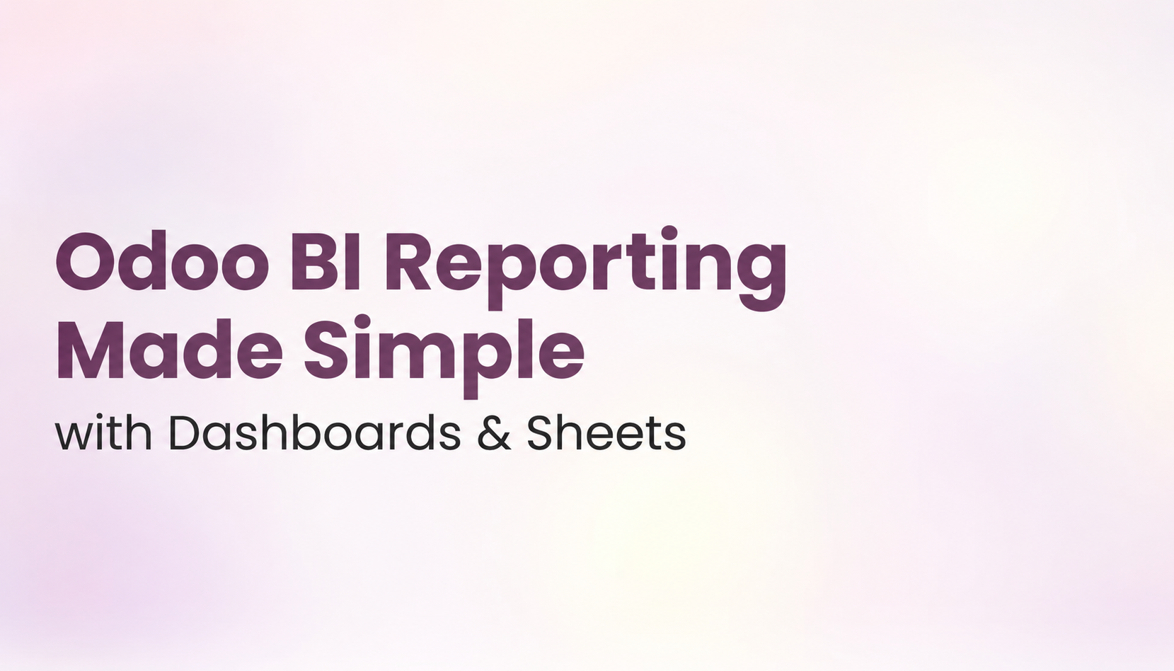 Odoo Spreadsheet (BI): Turn Business Data into Smarter Decisions