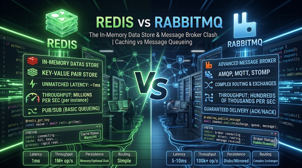Redis مقابل RabbitMQ: أي وسيط رسائل يجب أن تختار؟