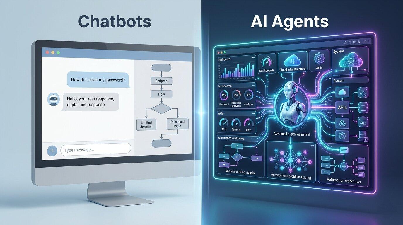 AI Agents vs AI Chatbots: What's the Difference and Which Does Your Business Need?