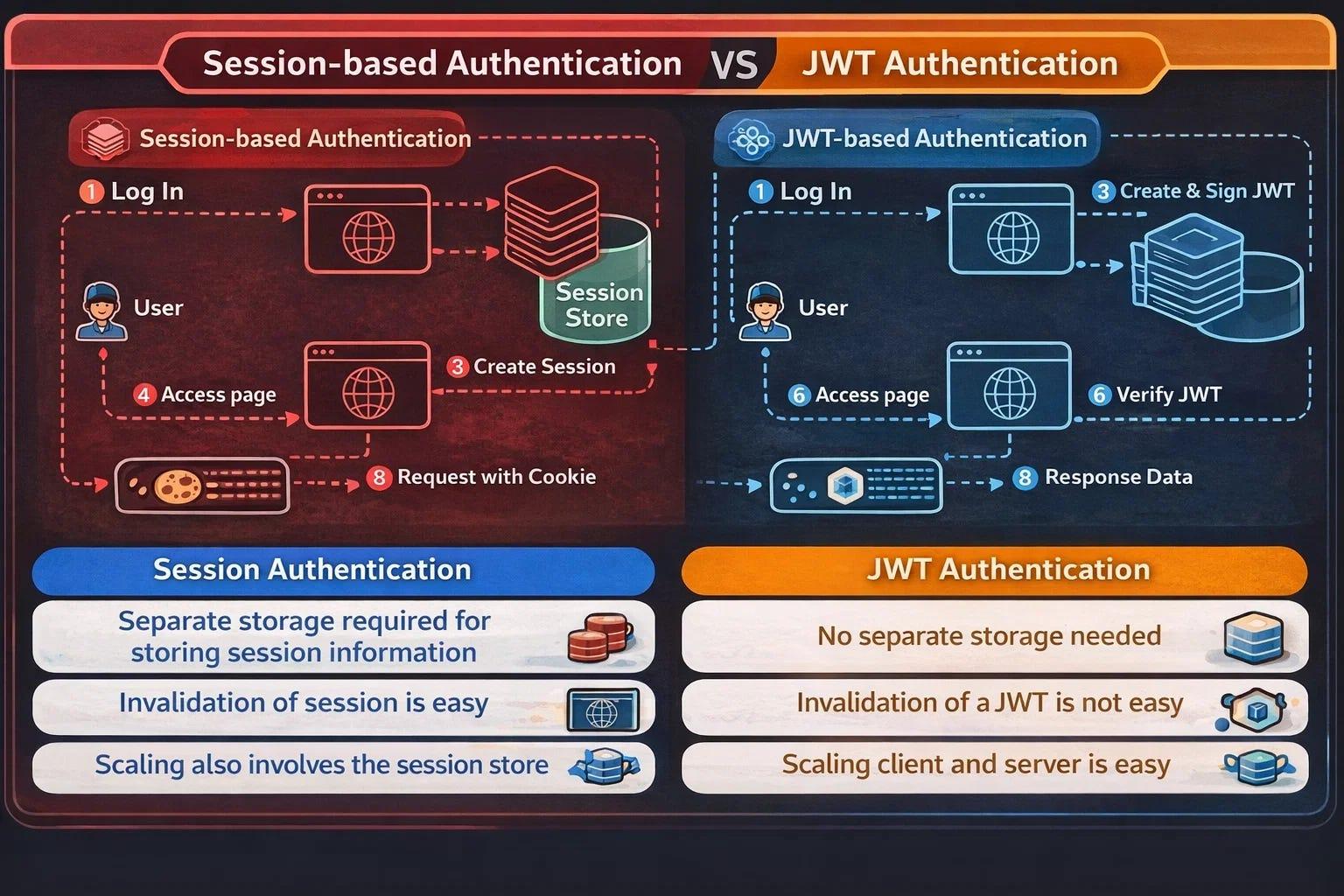 JWT vs Session Authentication: Which Should You Use?