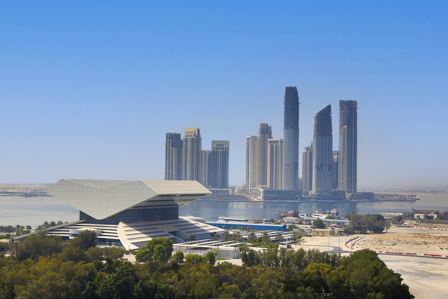 View of Mohammed bin Rashid Library and Creek Harbour