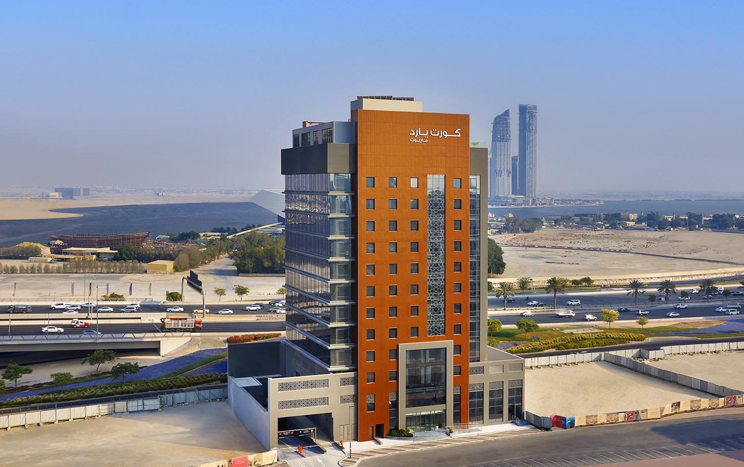 View of hotel exterior during morning