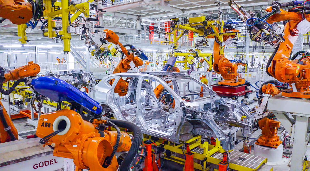 Диаграмма процесса производства автомобильных корпусов