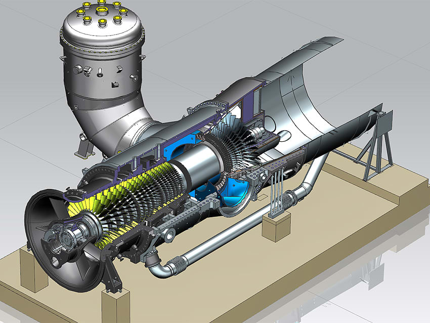 Схема газотурбинной установки