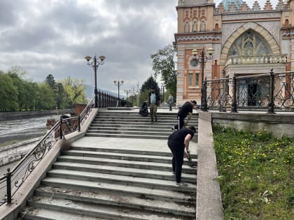 20 апреля владикавказская община мусульман вышла на первую после зимы экологическую акцию