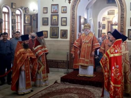 Архиепископ Герасим возглавил Литургию в Ильинском храме