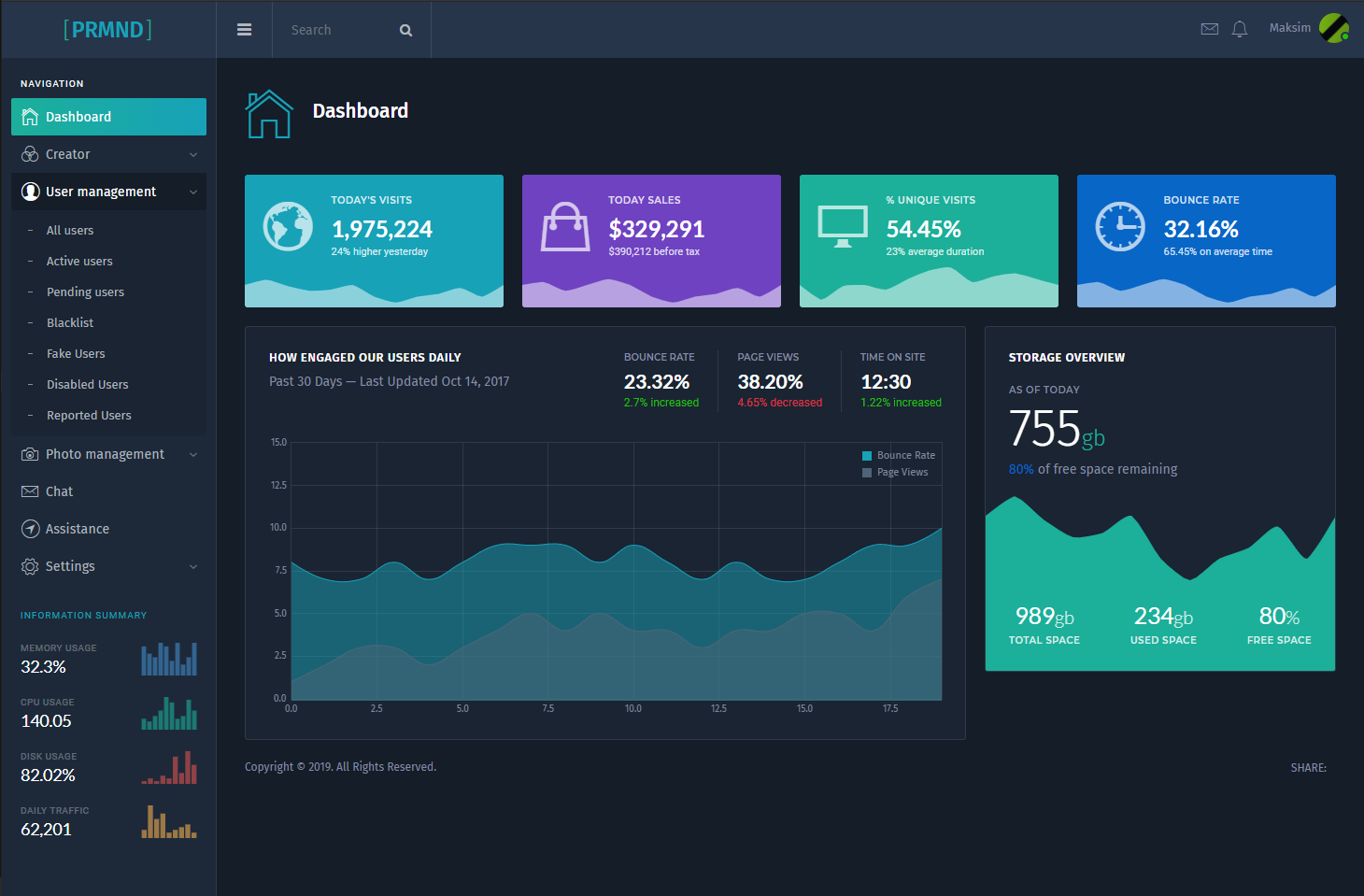 Dashboard | Home