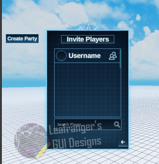 Invite Players Window