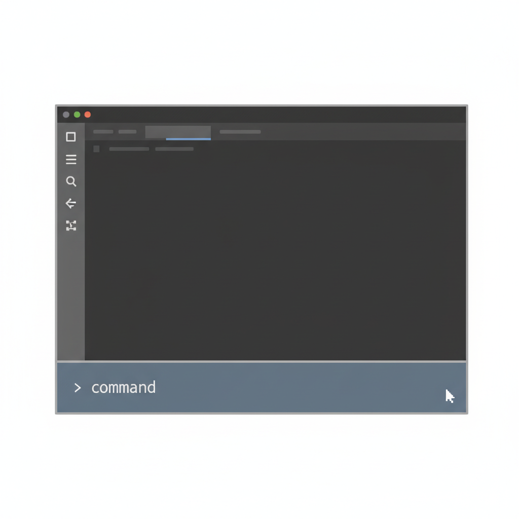 A graphic showing the terminal panel inside the Visual Studio Code interface.