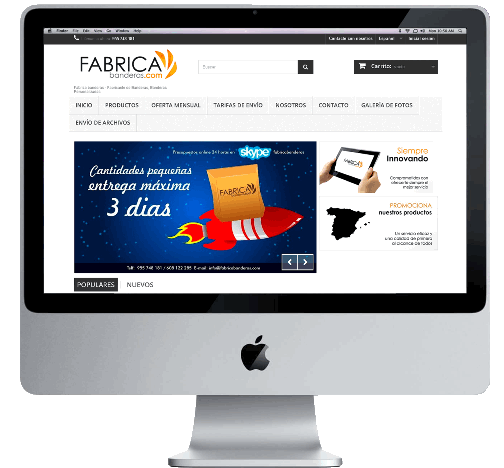 Web Fabrica de Banderas