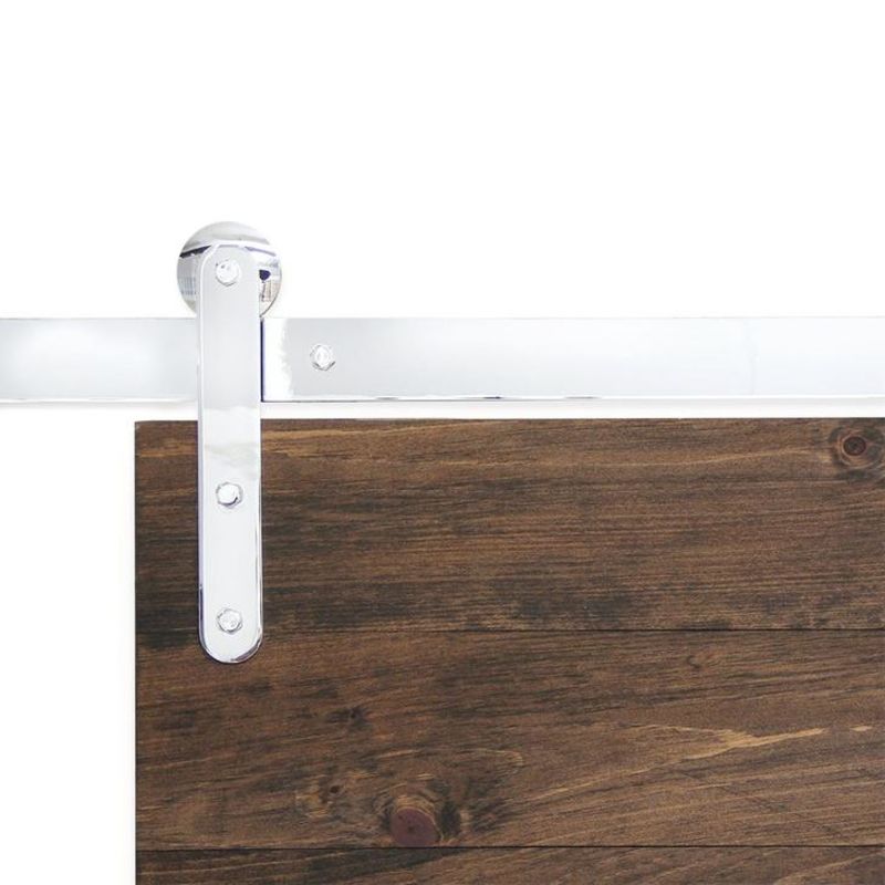 Pinnacle Chrome Barn Door Hardware Artisan Hardware
