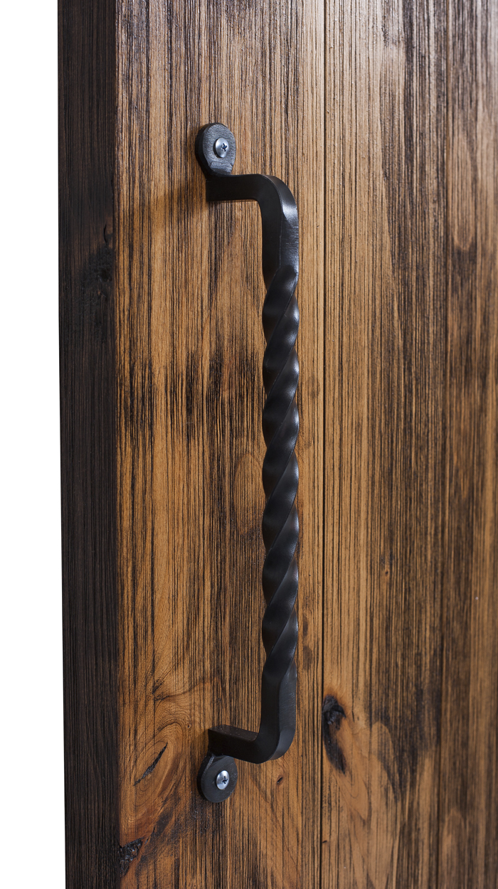 Twisted Steel Sliding Barn Door Handle | Rustica