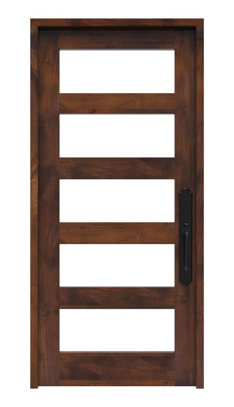 Contemporary 5 Panel Glass Entry Door Rustica Hardware Ui Variations Vendorid Inputs Name