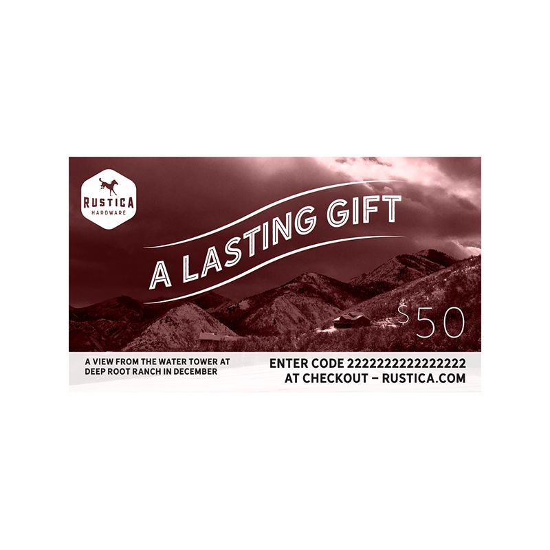 Rustica Hardware 50 Gift Card Rustica