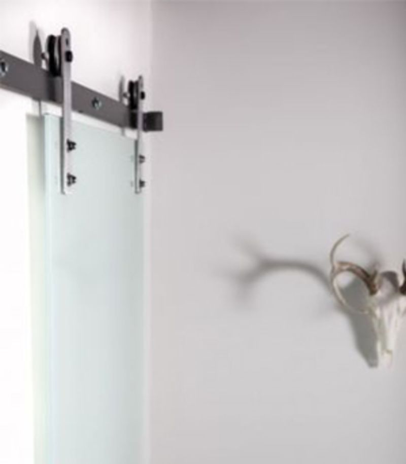 Frameless Frosted Glass Barn Door Rustica Frameless Frosted Glass Barn Door Rustica, Frosted Glass Sliding Barn Door