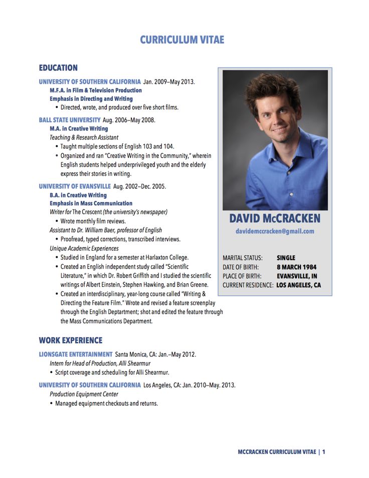 Machote Curriculum Vitae Machote Curriculum Vitae