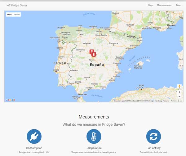 Inicio web IoT Fridge Saver