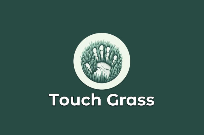 O Que é TOUCH THE GRASS em Português