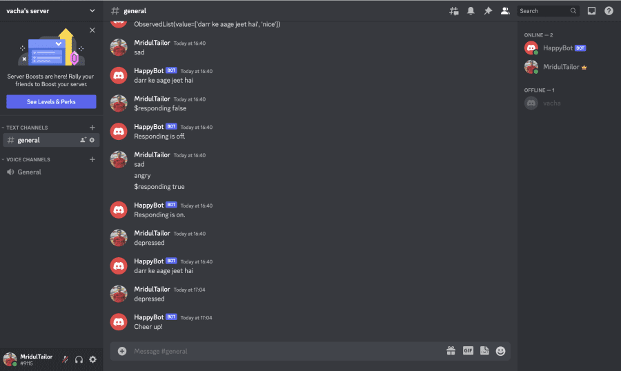 Happy Discord Bot | Devpost