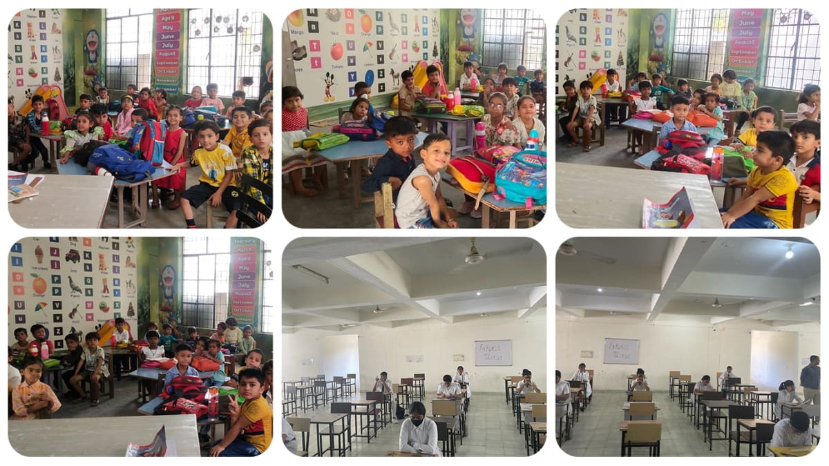 Ventilated and spacious classrooms