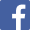 facebook icon which is a white letterr f with blue background