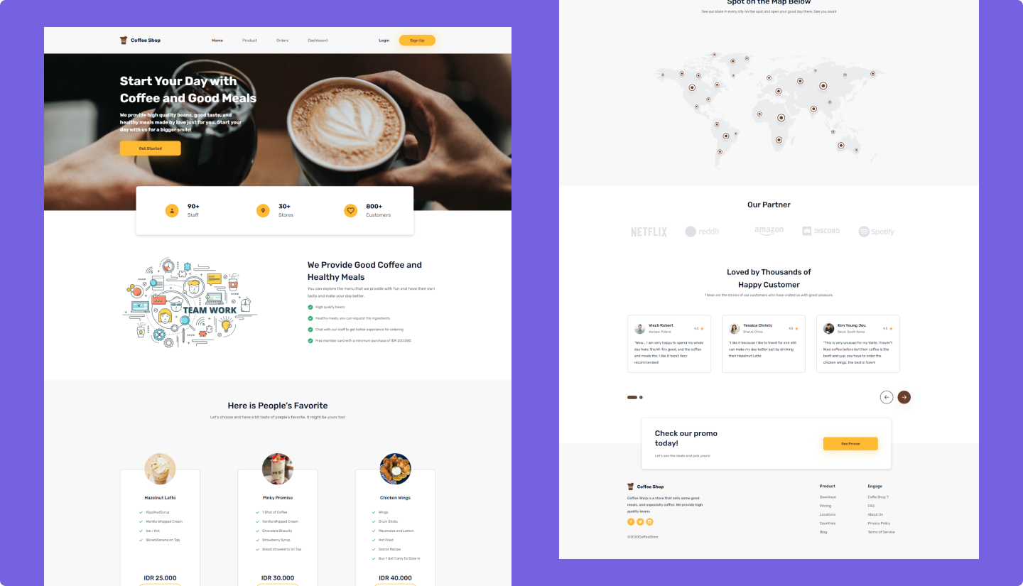 Landing Page Coffee Shop