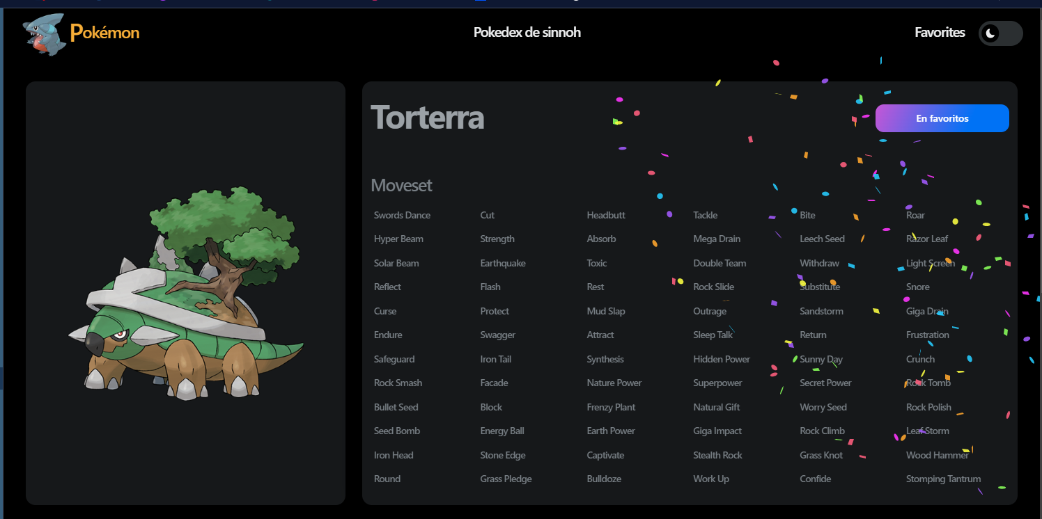 Sinnoh's Pokédex app