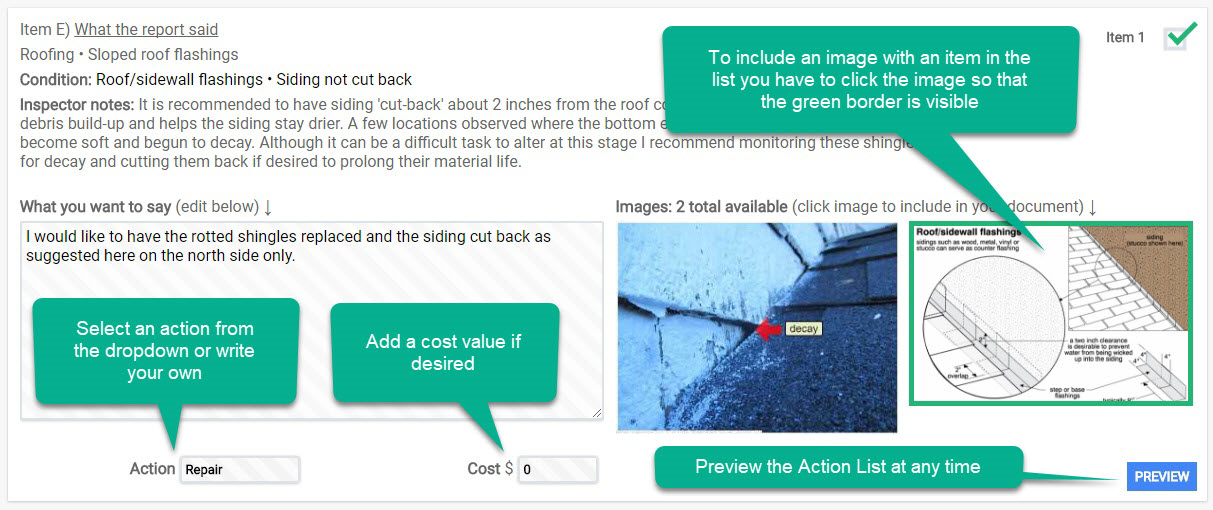 ReHome Inspections Action List Custom Repair List ReHome Inspections Action List Custom Repair List