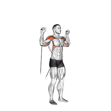cable shoulder press demonstration