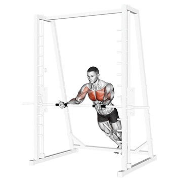 incline reverse grip push-up demonstration