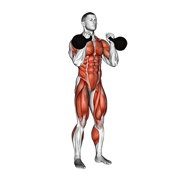 kettlebell double jerk