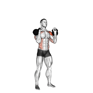kettlebell seesaw press demonstration