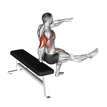 one arm dip demonstration