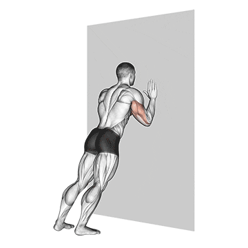 push-up (wall) demonstration