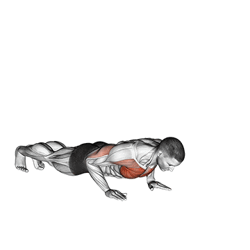 raise single arm push-up demonstration