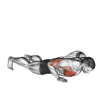 single arm push-up demonstration