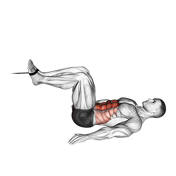 cable reverse crunch demonstration