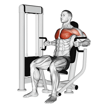 machine inner chest press demonstration