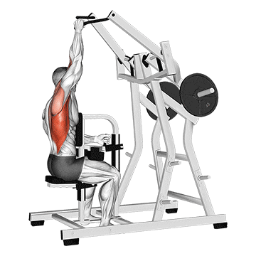 lever one arm lateral wide pulldown  demonstration